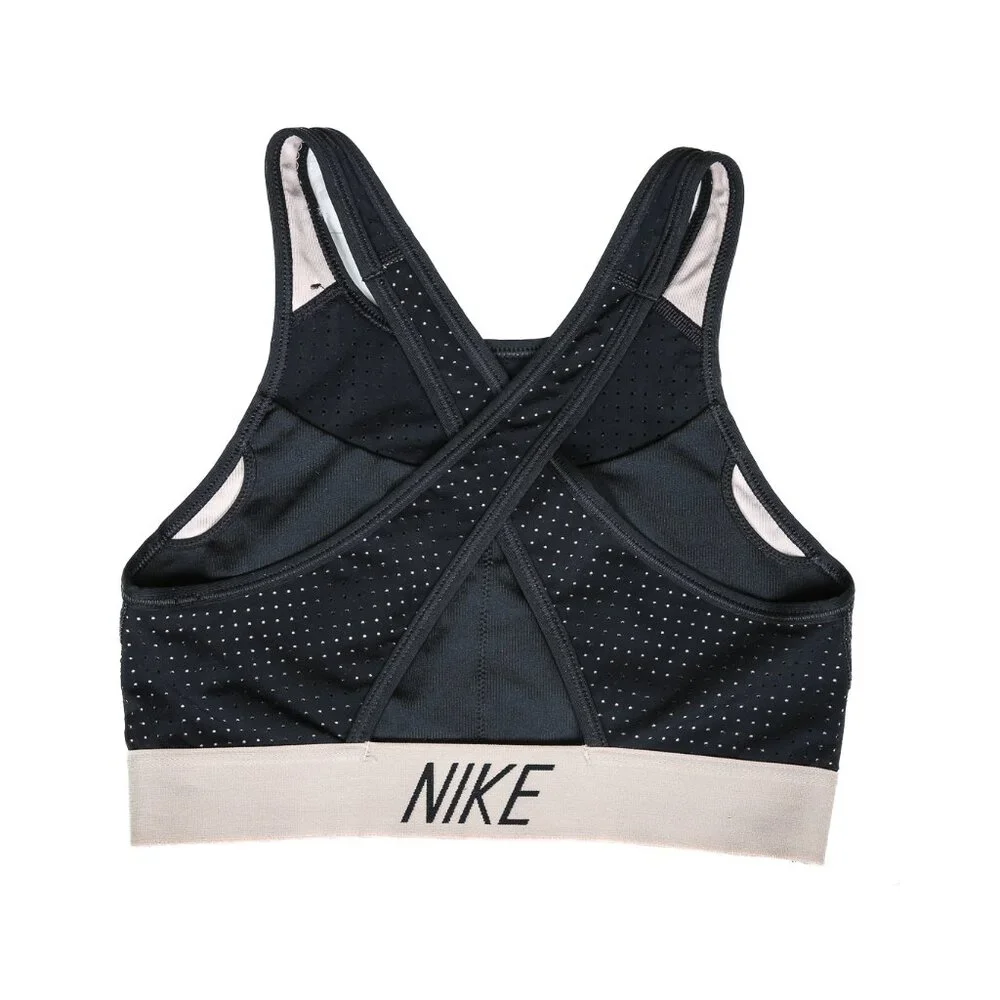 NIKE Classic Cross Back High-Neck Sports Bra with Dri-FIT Technology
